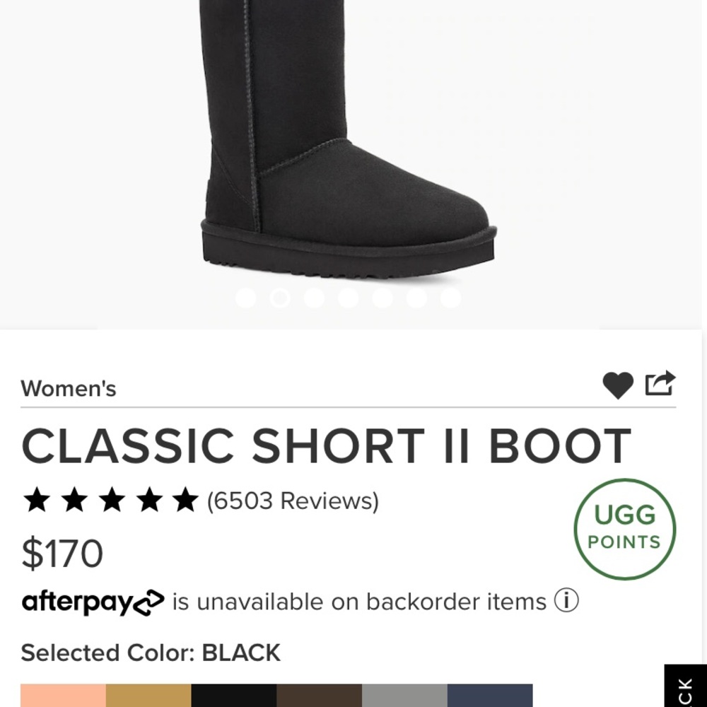 Black ugg boots